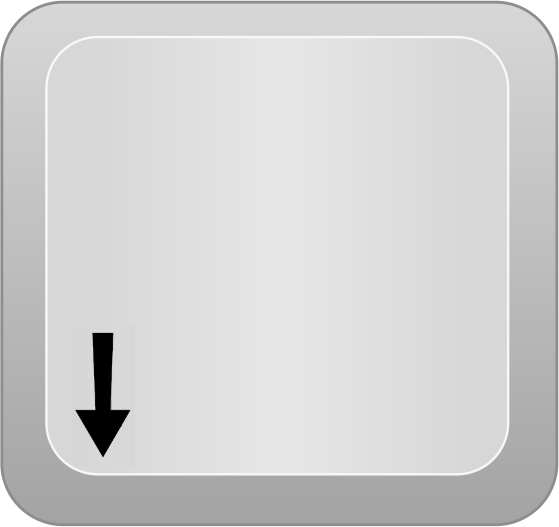 The key [↓], when in a level, will move the character down.