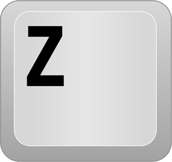 The key [Z], when in a level, will move the character up.